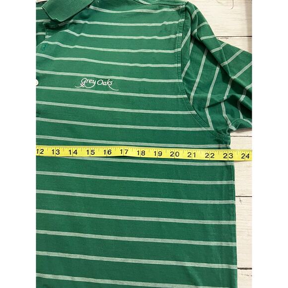 peter millar polo Shirt Lot Of 2 Solid Striped Purple Green Size L - Picture 5 of 12